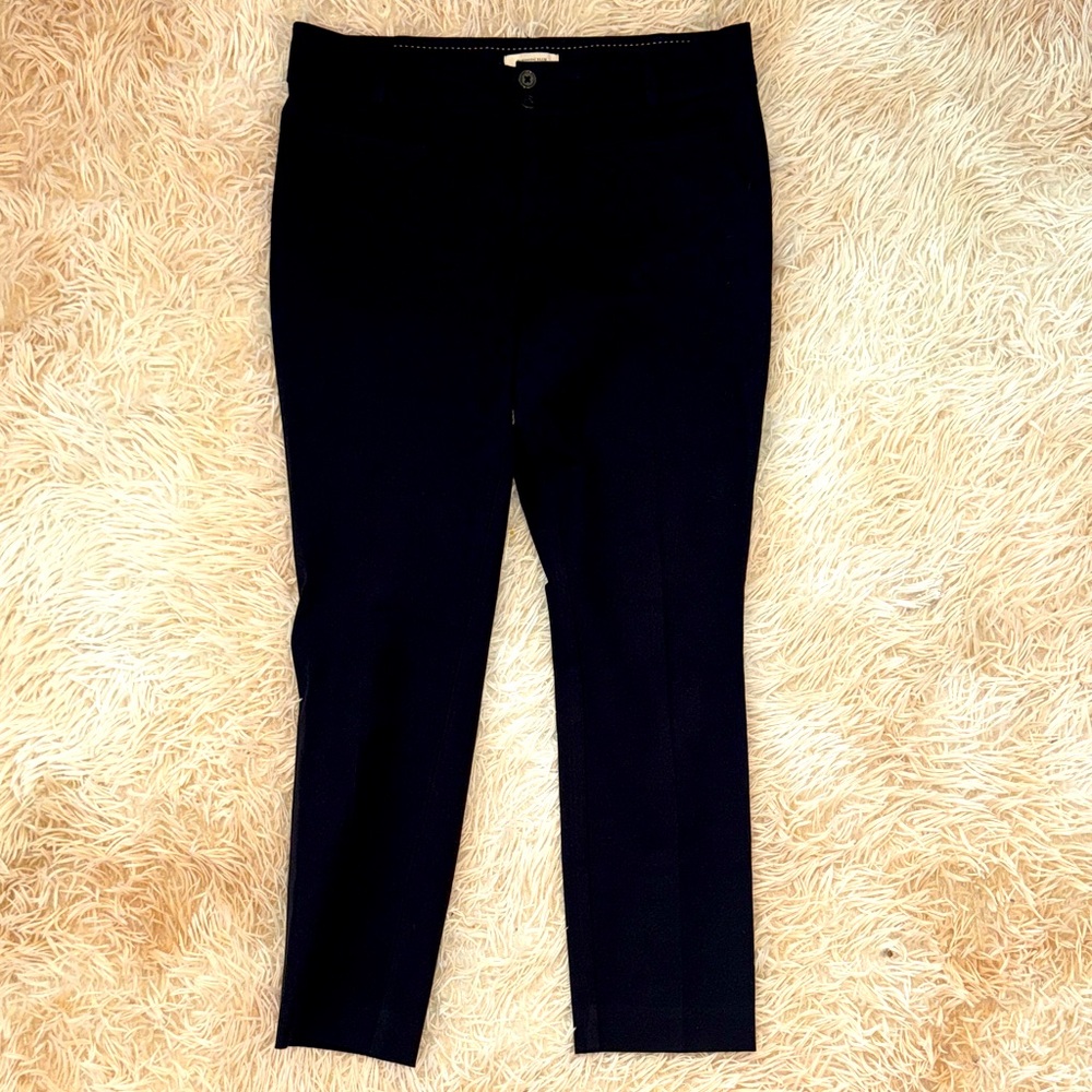 Anthropologie The Essential Slim Black Buttoned Pants - 6
